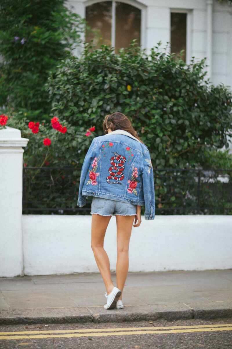 Vintage Levis Jacket Embroidered DIY