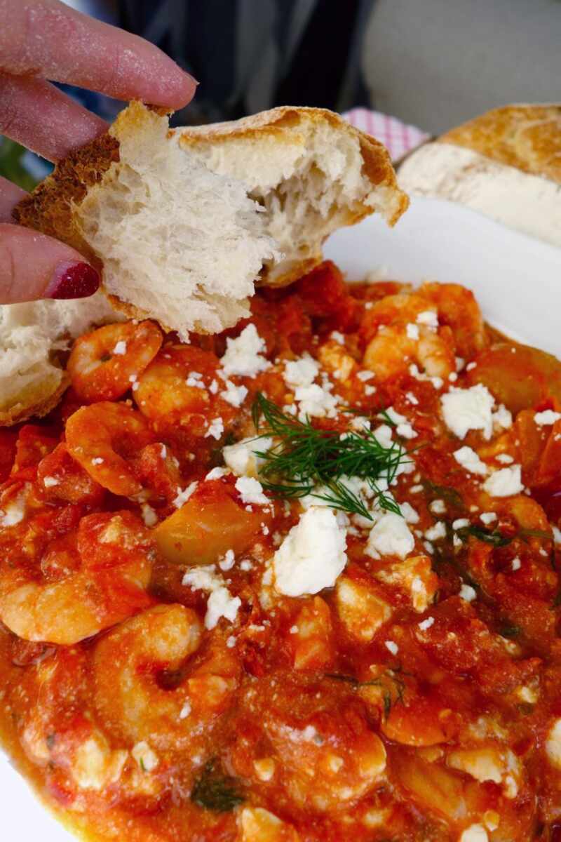 Shrimp Saganaki The Londoner