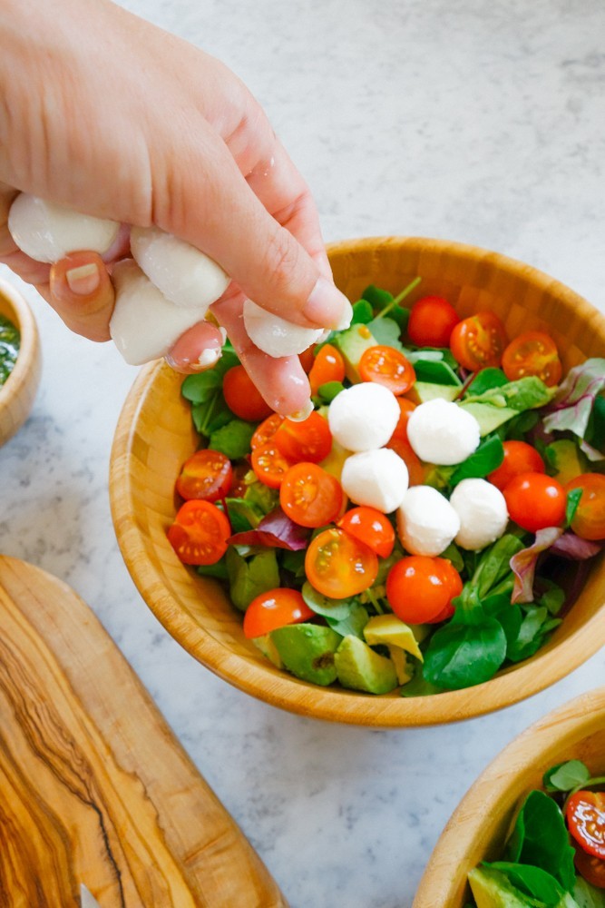 Caprese Salad + Pesto Dressing Recipe-4