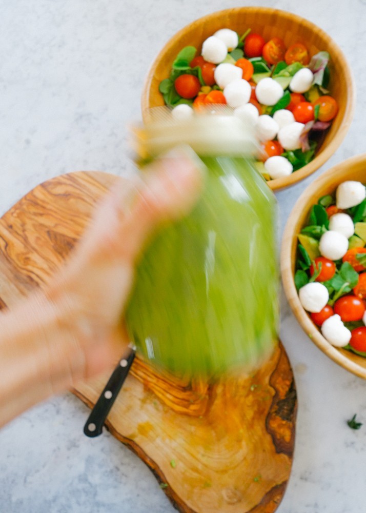 Caprese Salad + Pesto Dressing Recipe-7