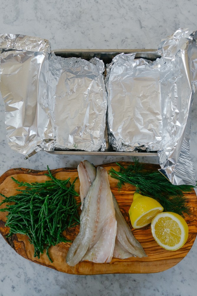 Steamed Fish and Samphire Parcels-1