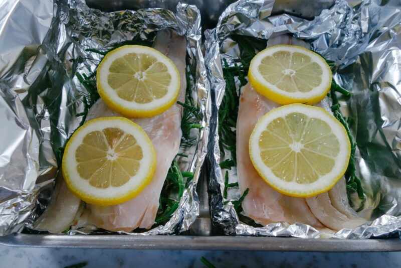 Steamed Fish and Samphire Parcels-8