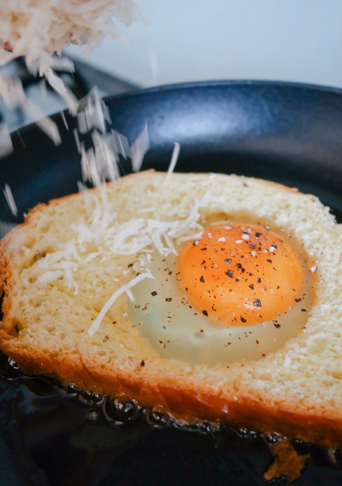 Truffle Parmasan Egg in A Hole-10