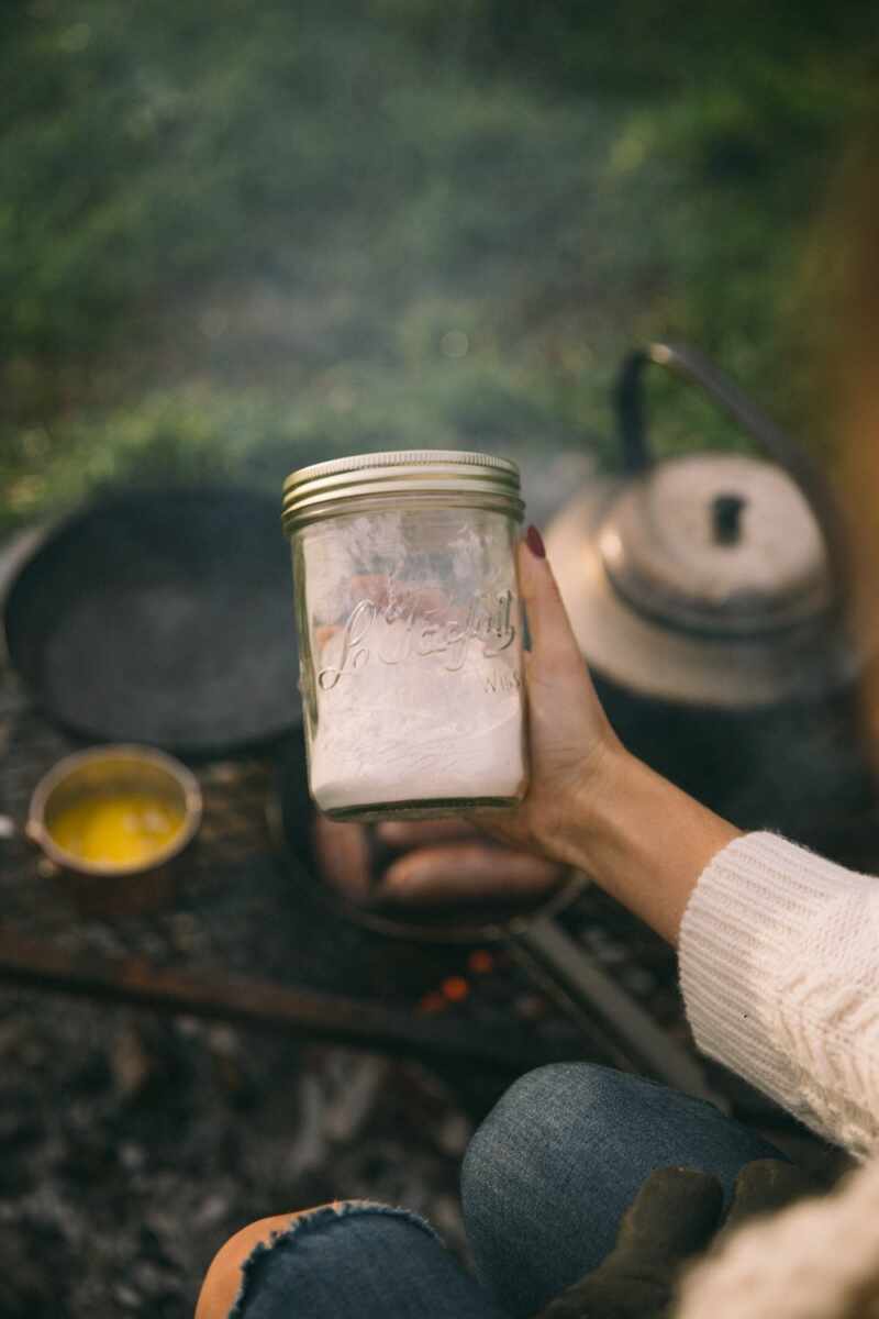 Campfire pancakes