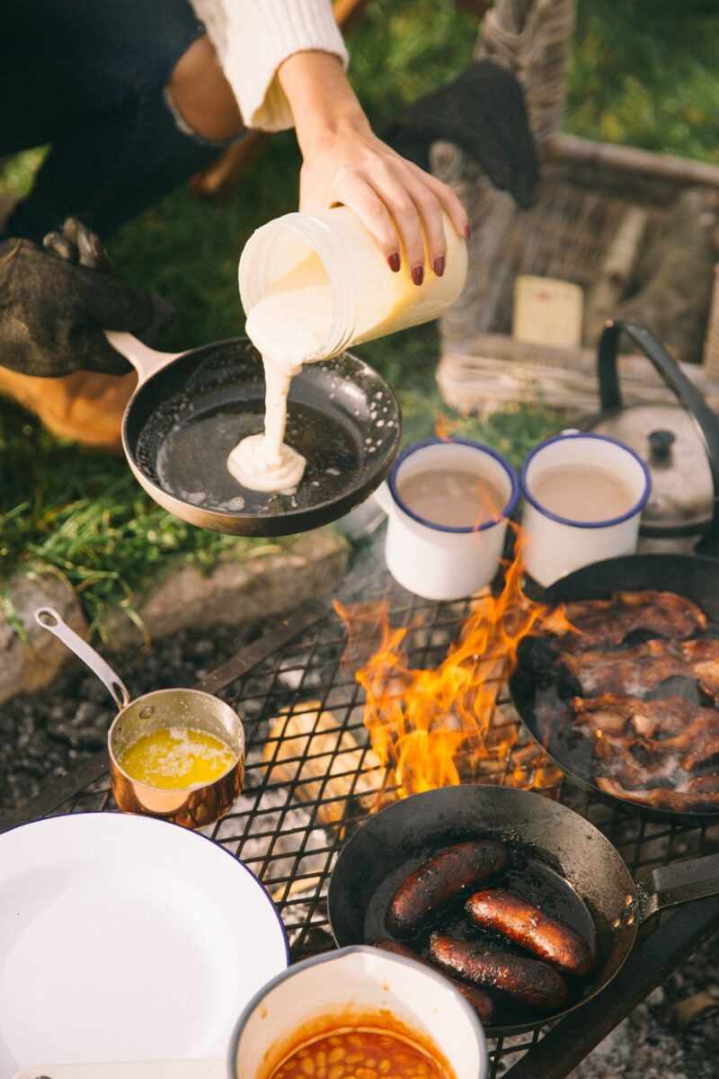 campfire pancakes