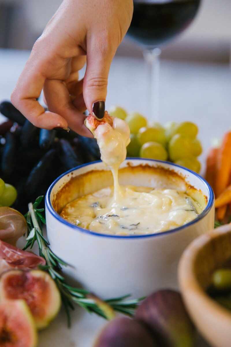 Herb and honey baked camembert-10