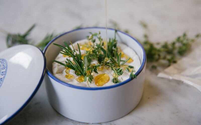 Herb and honey baked camembert-4