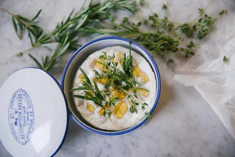 Herb and honey baked camembert-5