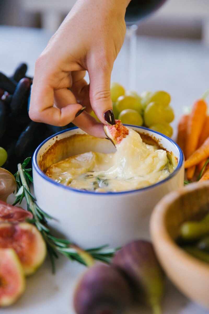 Herb and honey baked camembert-9