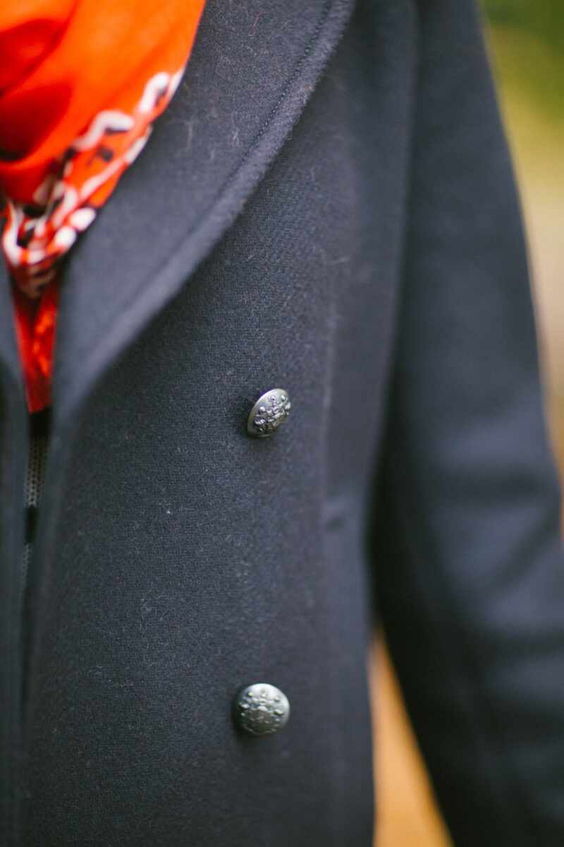 Pea coat details