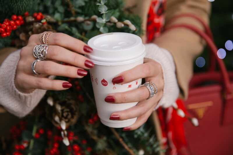 Silver Rings and Red Nails