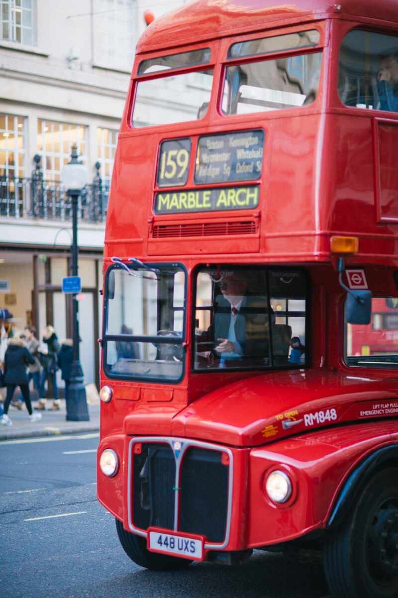 Classic London bus