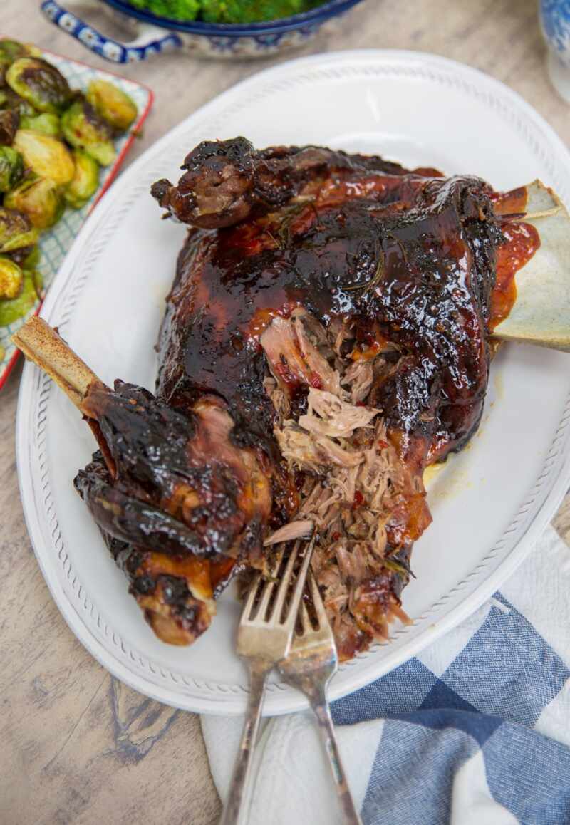 This recipe will give you the most tender, sticky, delicious lamb! Perfect for Easter Sunday