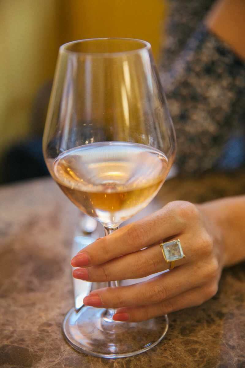 Silver May Aquamarine ring 