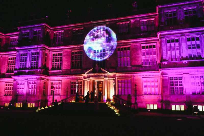 Longleat party - disco hollogram!