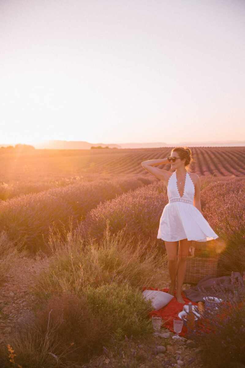 Sunset picnic in Provence