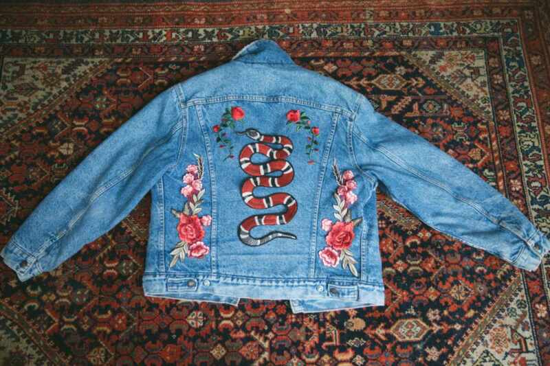 levi's embroidered denim jacket