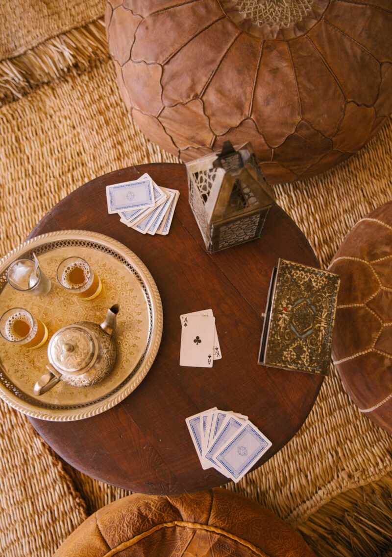 Moroccan table and chairs