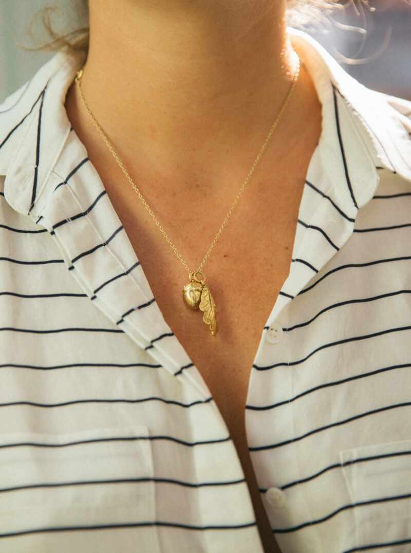 Acorn Gold Necklace