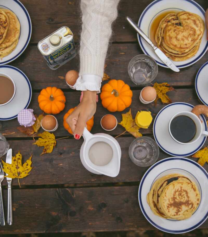 Pumpkins and Pancakes for breakfast