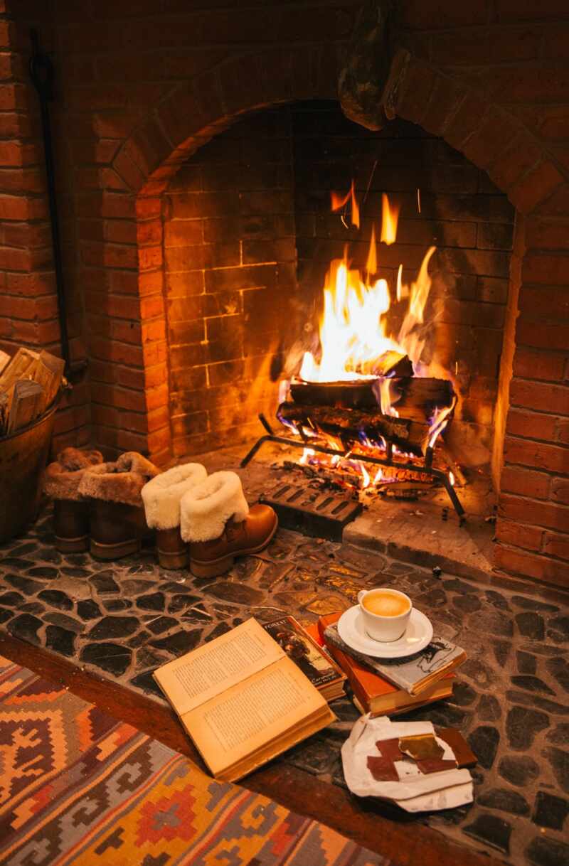 Warm up beside the fire