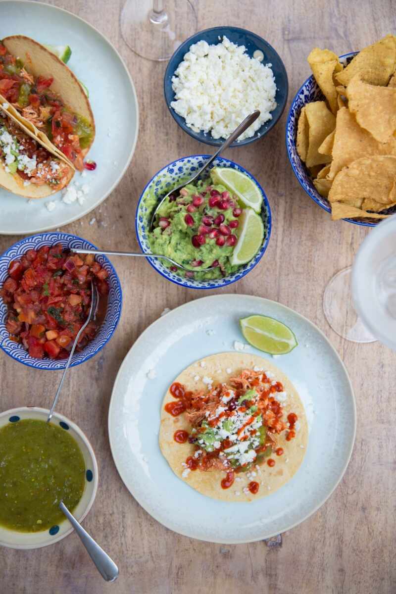 Leftovers Tacos - a great way to use up a roast chicken or turkey! 