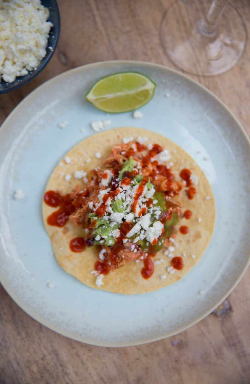 Leftovers Tacos - a great way to use up a roast chicken or turkey! 