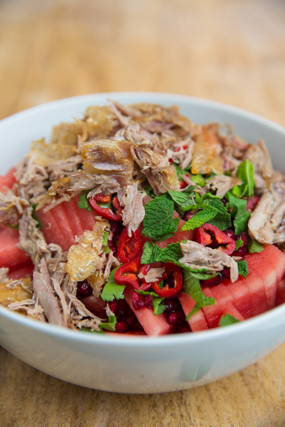 Crispy Duck & Watermelon Salad The Londoner