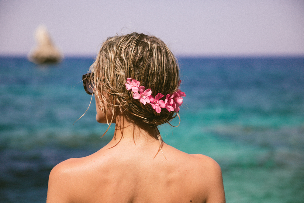 Flower crown up-do tutorial